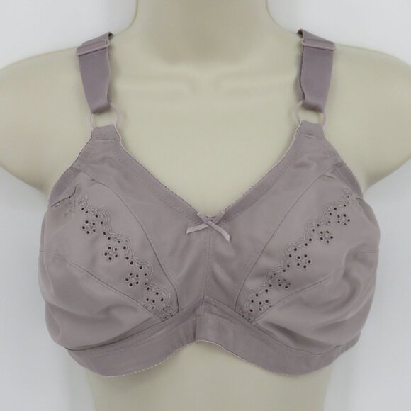WonderBra Women 42C W2620 Classic Support Wireless Bra Purple Gray Unlined - Picture 1 of 14